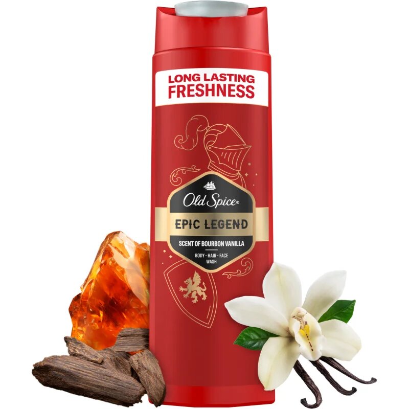 Old Spice Epic Legend tusfürdő gél arcra testre és hajra uraknak 400 ml