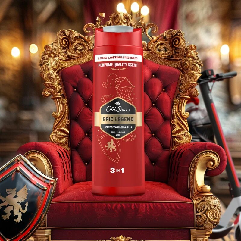 Old Spice Epic Legend tusfürdő gél arcra testre és hajra uraknak 400 ml