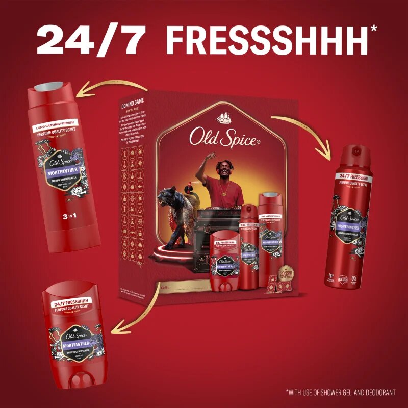 Old Spice Nightpanther DJ ajándékszett