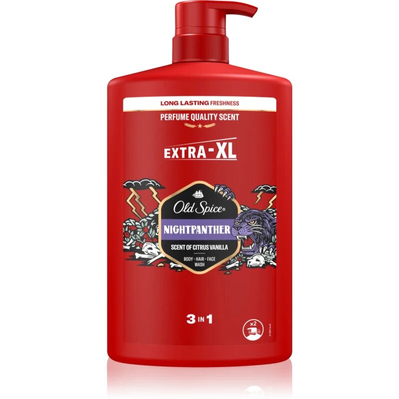 Old Spice Nightpanther tusfürdő gél 3 az 1-ben 1000 ml