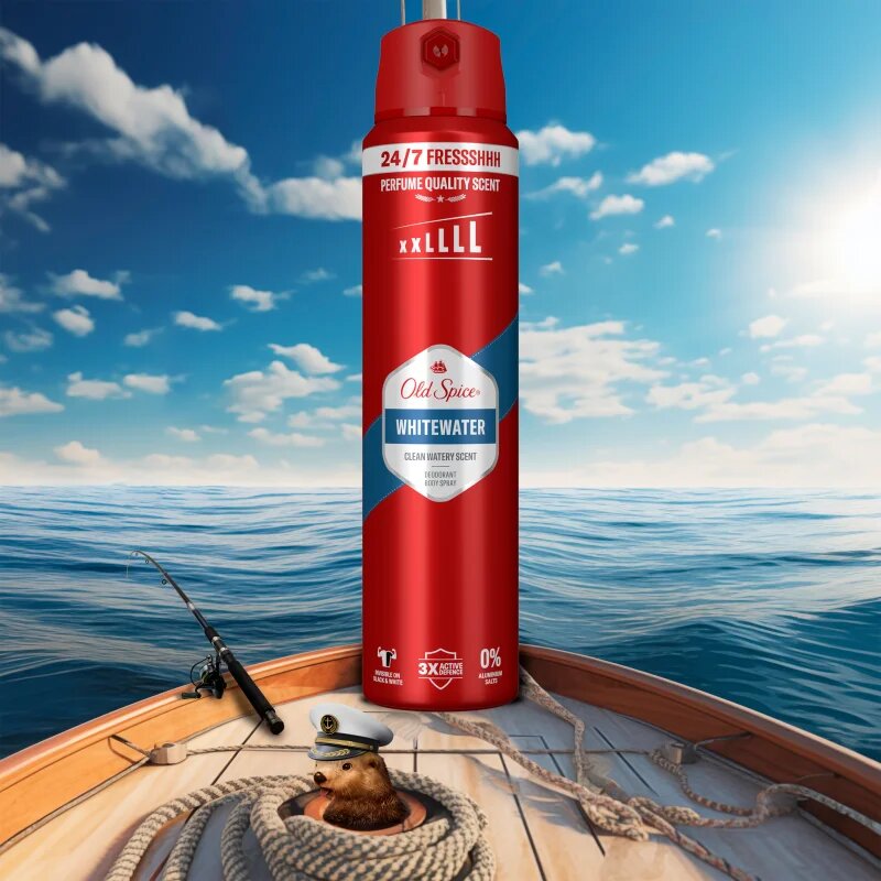 Old Spice Whitewater spray dezodor uraknak 250 ml