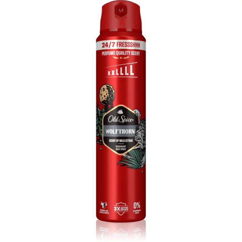 Old Spice Wolfthorn spray dezodor uraknak 250 ml