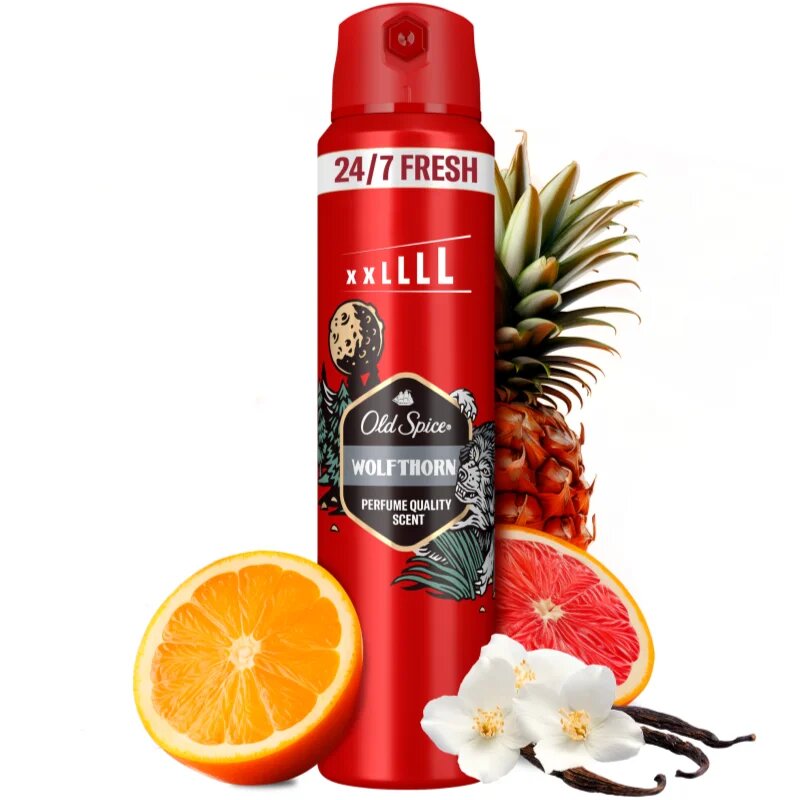 Old Spice Wolfthorn spray dezodor uraknak 250 ml