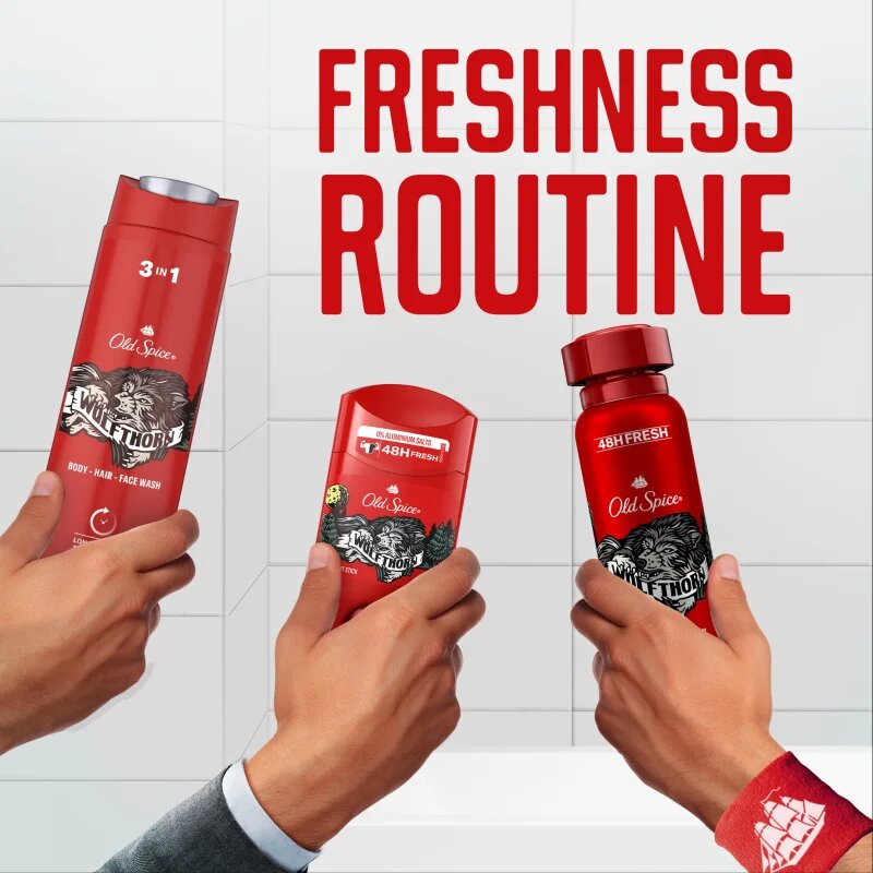 Old Spice Wolfthorn tusfürdő gél 400 ml