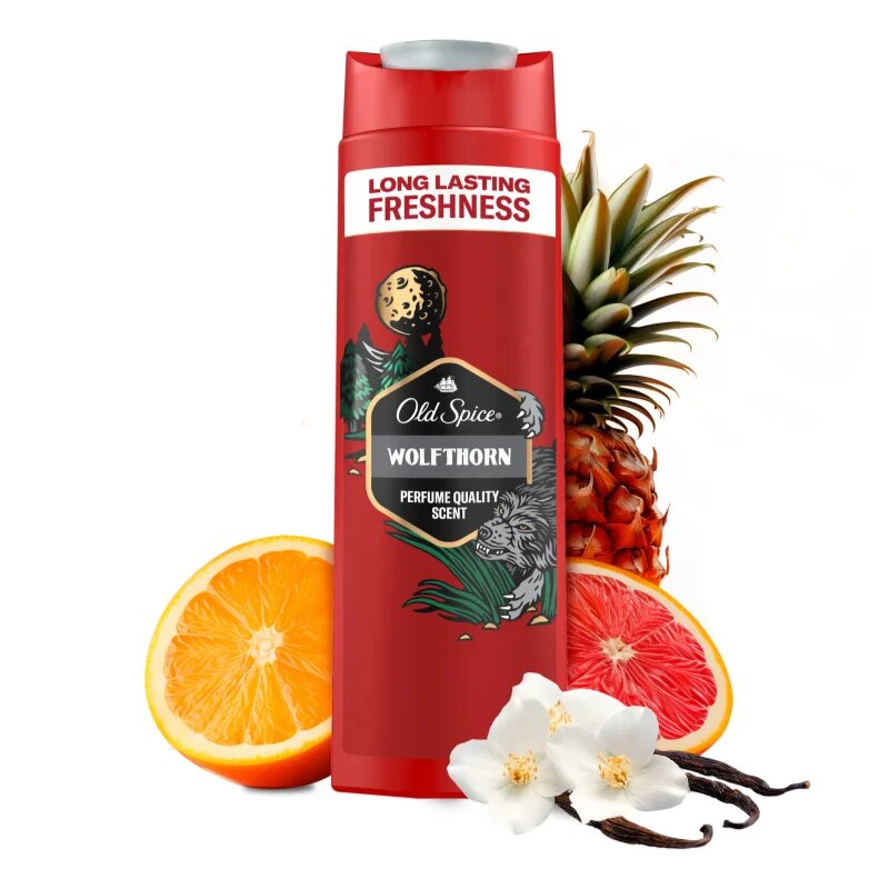 Old Spice Wolfthorn tusfürdő gél 400 ml
