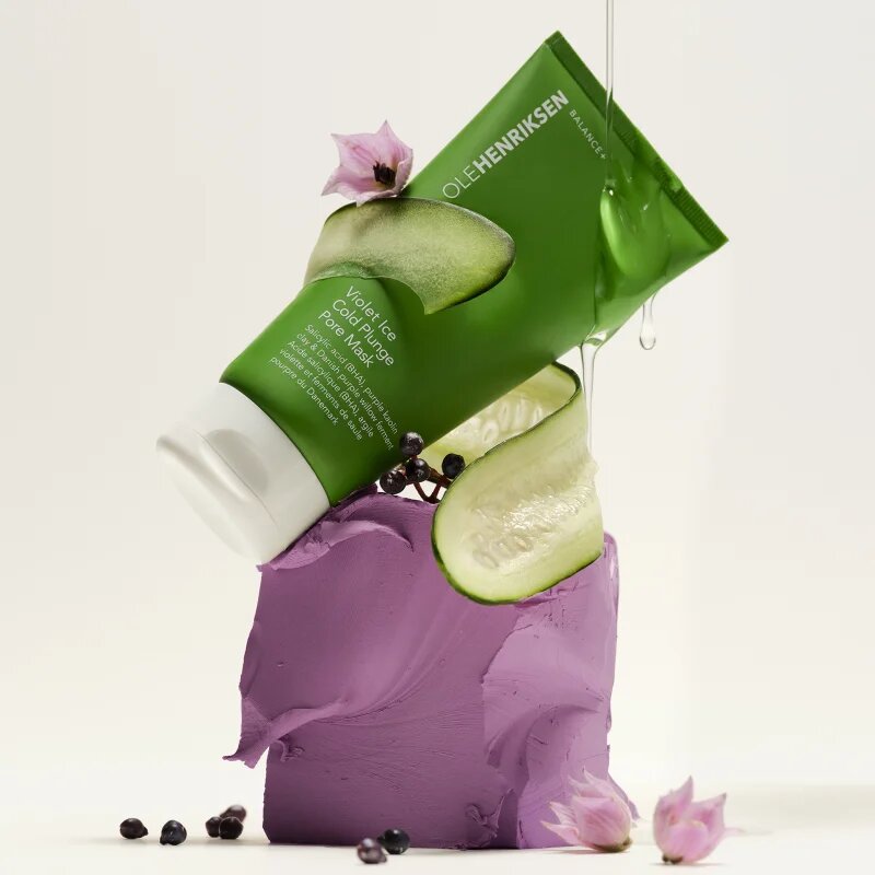 OLEHENRIKSEN Balance+ Violet Ice Cold Plunge Pore Mask detoxikáló és tisztító maszk 90 g
