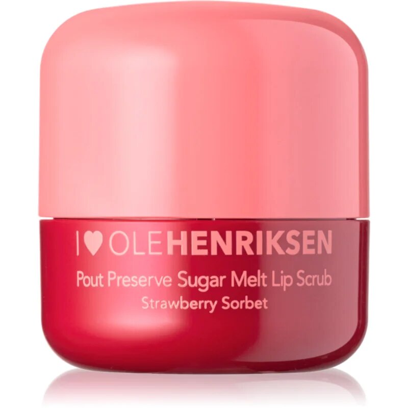OLEHENRIKSEN Pout Preserve Sugar Melt Exfoliating Lip Scrub cukros peeling az ajkakra árnyalat Strawberry Sorbet 8 g