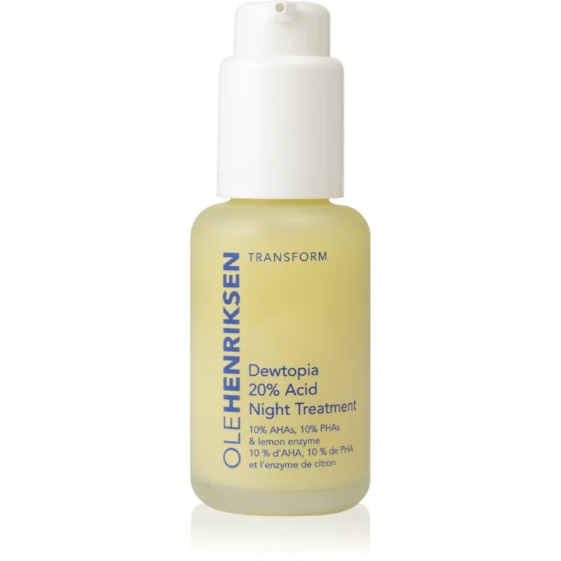 OLEHENRIKSEN Transform Dewtopia 20% Acid Night Treatment éjszakai szérum a ráncok és a sötét foltok ellen 30 ml