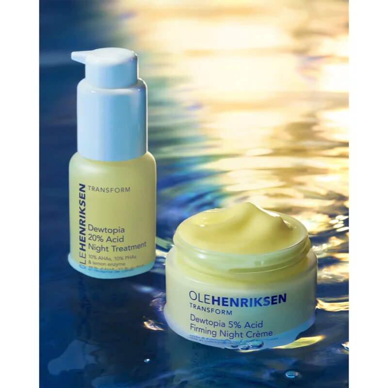 OLEHENRIKSEN Transform Dewtopia 20% Acid Night Treatment éjszakai szérum a ráncok és a sötét foltok ellen 30 ml