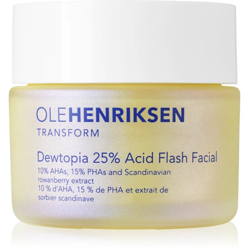 OLEHENRIKSEN Transform Dewtopia 25% Acid Flash Facial hámlasztó maszk 50 ml