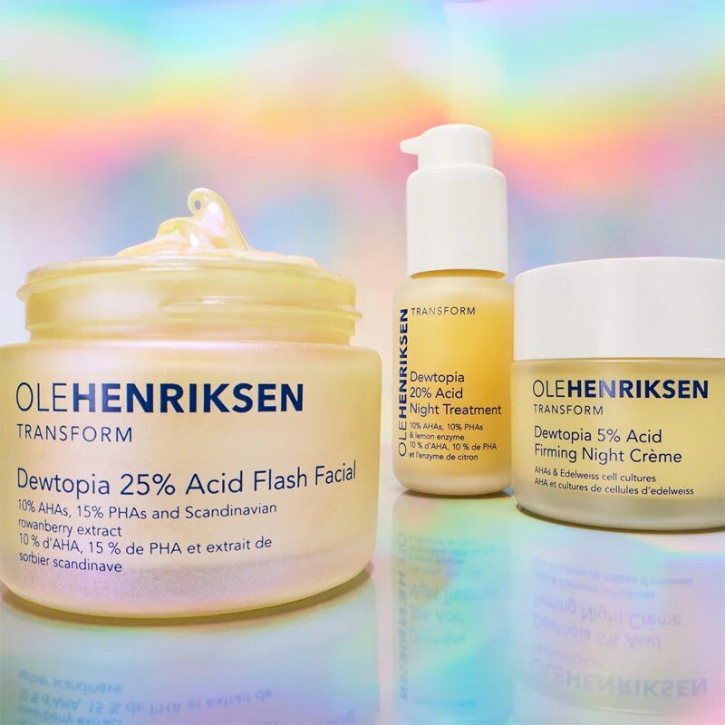 OLEHENRIKSEN Transform Dewtopia 25% Acid Flash Facial hámlasztó maszk 50 ml