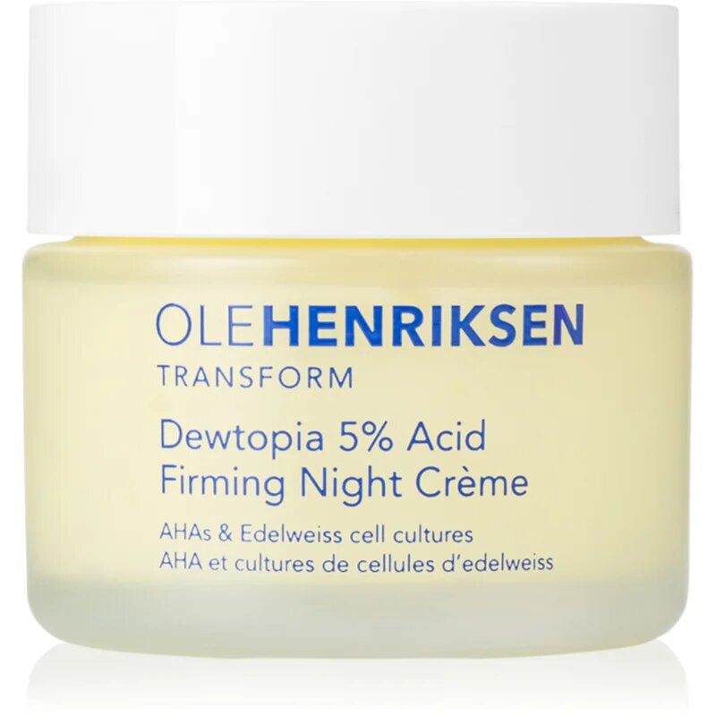 OLEHENRIKSEN Transform Dewtopia 5% Acid Firming Night Crème feszesítő éjszakai krém A.H.A.-val (Alpha Hydroxy Acids) 50 ml