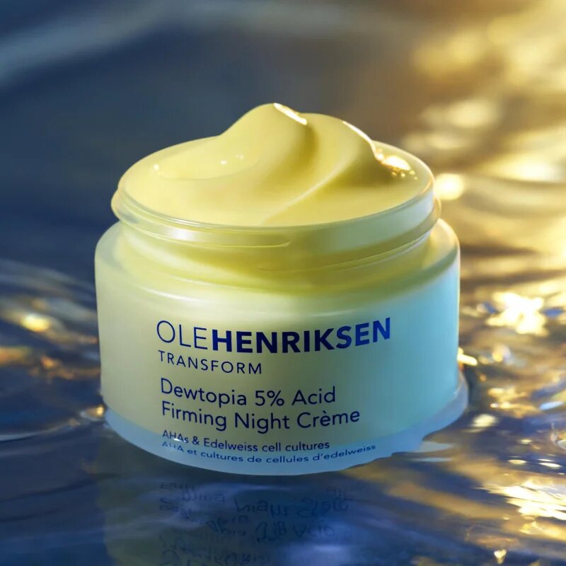 OLEHENRIKSEN Transform Dewtopia 5% Acid Firming Night Crème feszesítő éjszakai krém A.H.A.-val (Alpha Hydroxy Acids) 50 ml