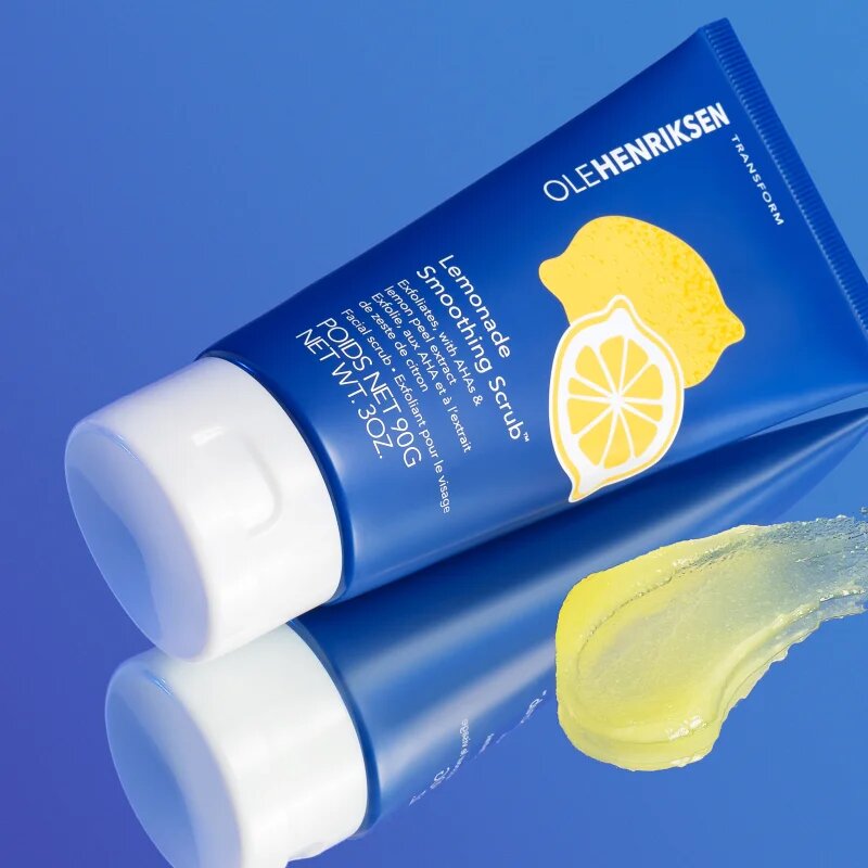 OLEHENRIKSEN Transform Lemonade Smoothing Srub bőrkisimító arcpeeling hámlasztó hatással 30 g