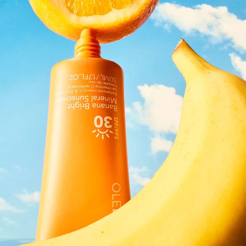 OLEHENRIKSEN Truth Banana Bright Mineral Sunscreen SPF 30 napozókrém arcra C vitamin SPF 30 50 ml