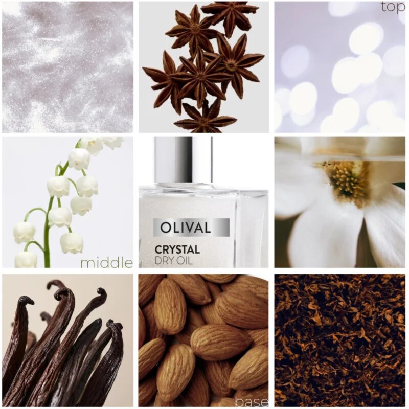 Olival Crystal Dry Oil multifunkciós csillogó olaj arcra testre és hajra 50 ml