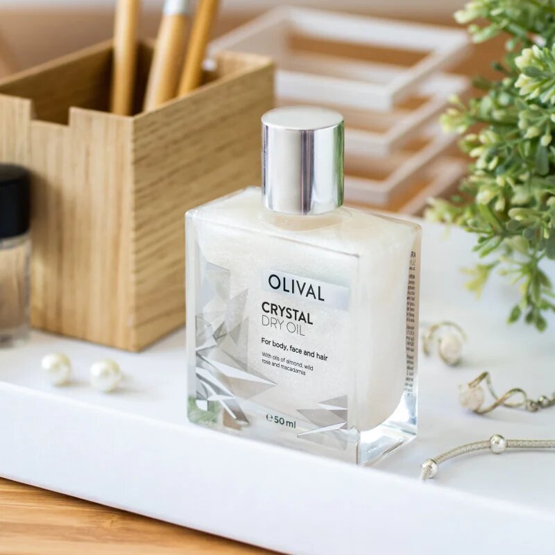 Olival Crystal Dry Oil multifunkciós csillogó olaj arcra testre és hajra 50 ml