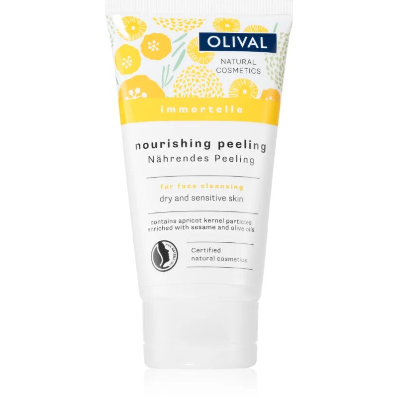 Olival Immortelle Nourishing Peeling gyengéd bőrradír száraz és érzékeny bőrre 75 ml