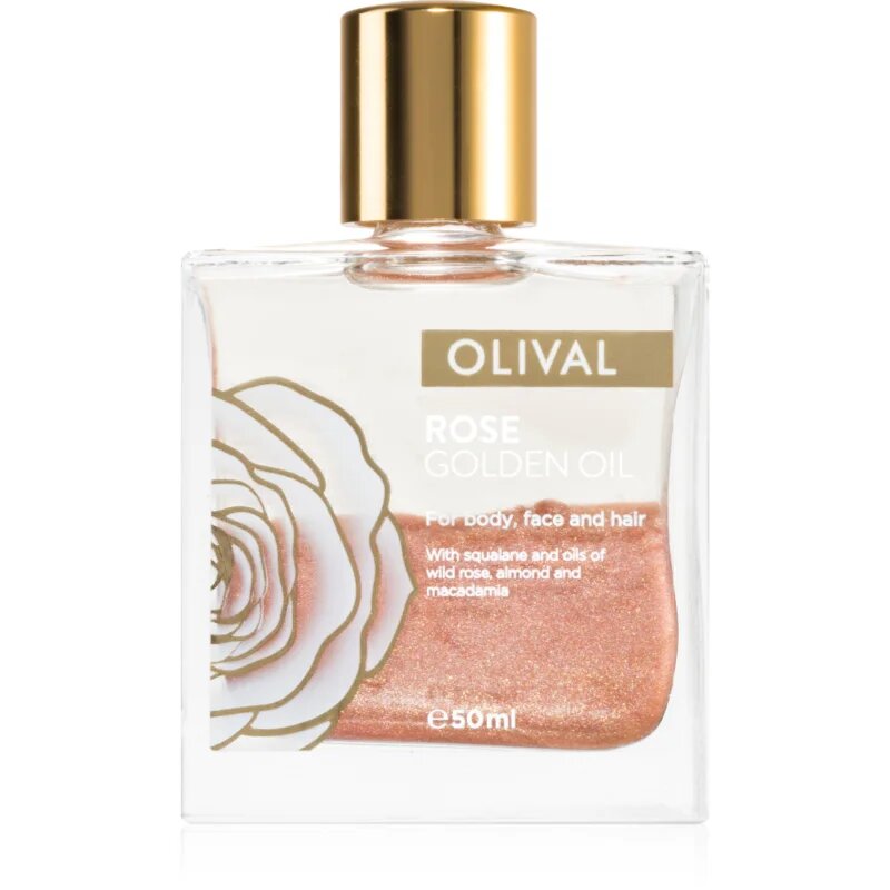 Olival Rose Gold olaj csillámporral arcra testre és hajra 50 ml