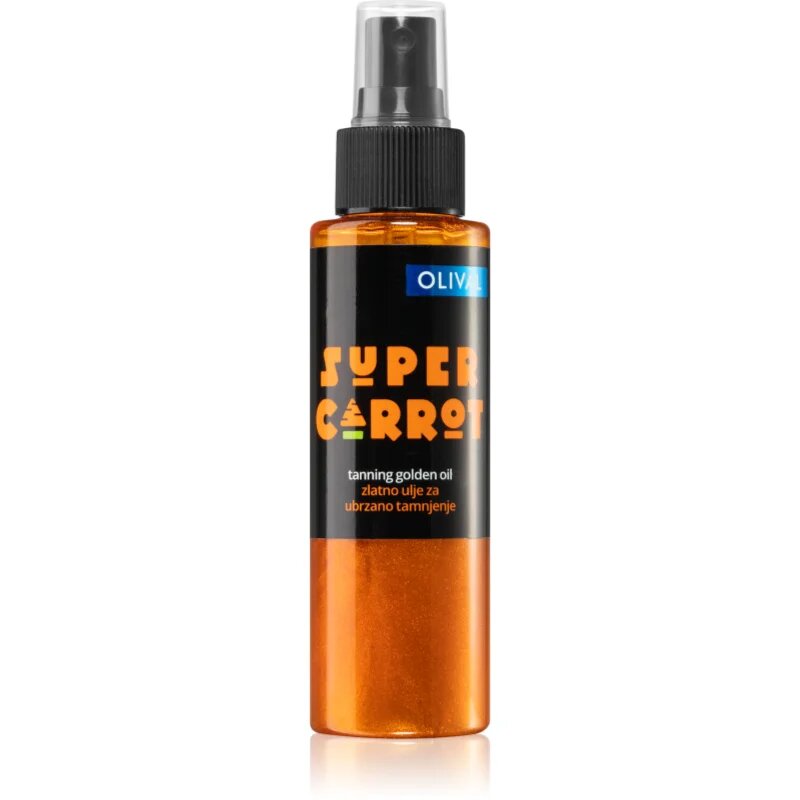 Olival SUPER Carrot Golden Oil olaj csillámporral barnulást gyorsító 100 ml