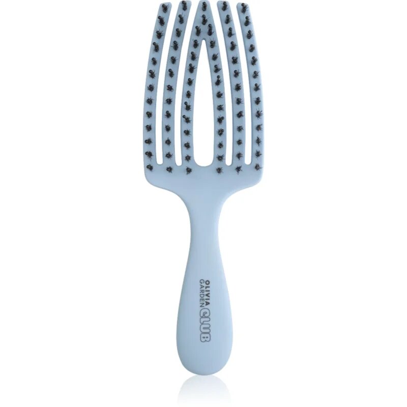 Olivia Garden Club The Nomad Detangling&Shine Fingerbrush​ lapos kefe hajra Blue 1 db