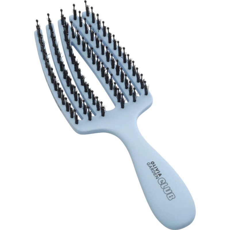 Olivia Garden Club The Nomad Detangling&Shine Fingerbrush​ lapos kefe hajra Blue 1 db