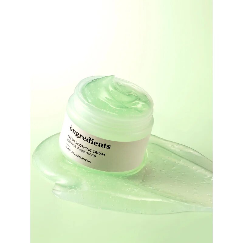 Ongredients Fresh Soothing Cream gyengéd és hidratáló géles krém 50 ml