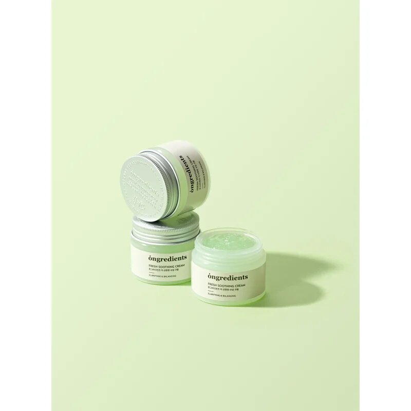 Ongredients Fresh Soothing Cream gyengéd és hidratáló géles krém 50 ml