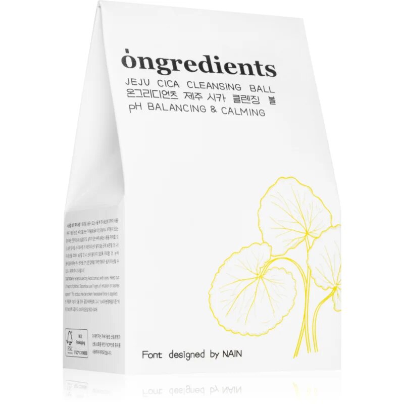 Ongredients Jeju Cica Cleansing Ball tisztító szappan arcra nyugtató hatással 110 g