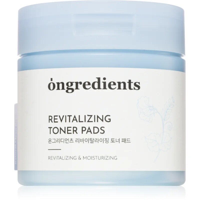 Ongredients Revitalizing Toner Pads tonizáló párnák nyugtató hatással 60 db