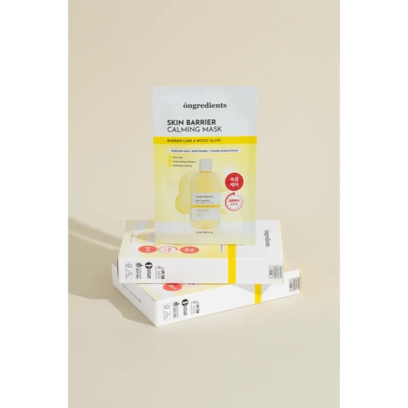 Ongredients Skin Barrier Calming Mask nyugtató hatású gézmaszk a bőrgát erősítésére 1 db