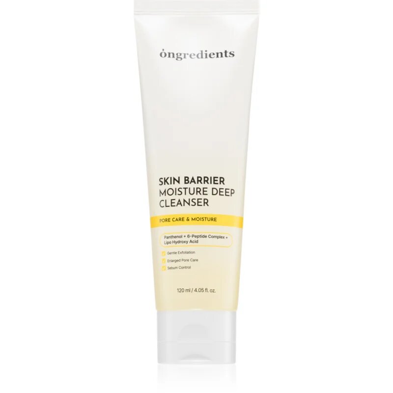 Ongredients Skin Barrier Moisture Deep Cleanser lágy tisztító gél a bőrgát erősítésére 120 ml