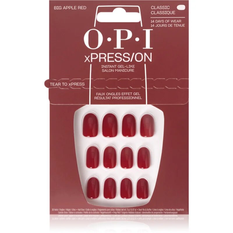 OPI xPRESS/ON műköröm Big Apple Red 30 db