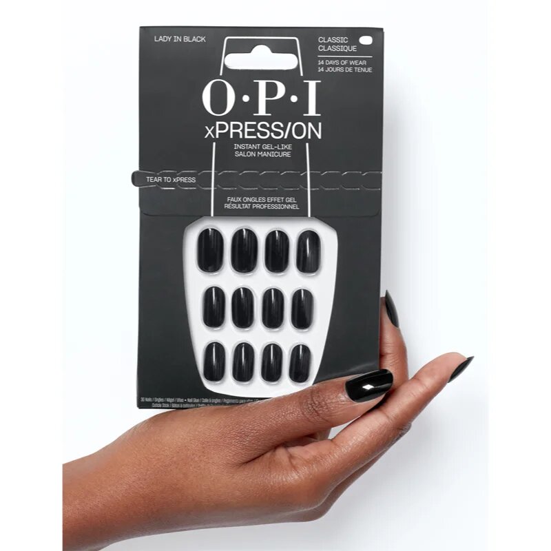 OPI xPRESS/ON műköröm Lady in Black 30 db