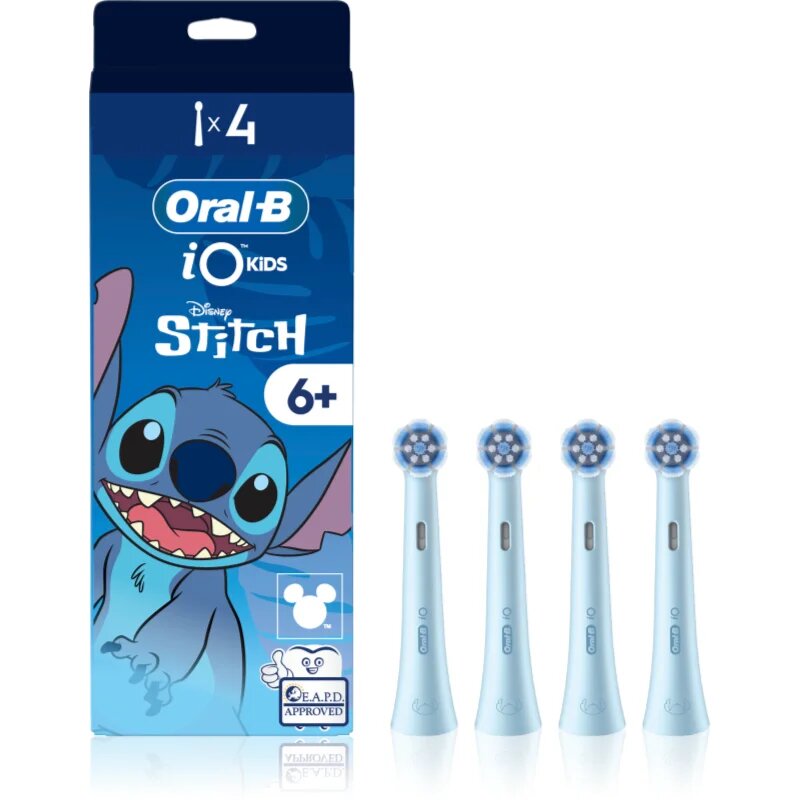 Oral-B iO Kids Disney Stitch csere fejek a fogkeféhez gyermekeknek 6 éves kortól 4 db