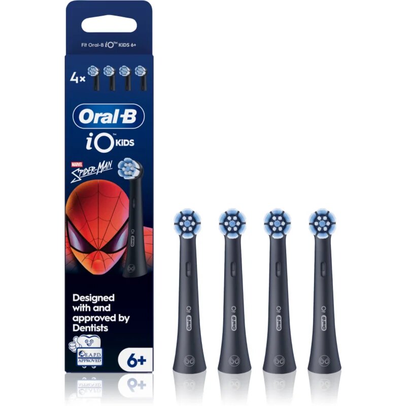 Oral-B iO Kids Marvel Spiderman csere fejek a fogkeféhez gyermekeknek 6 éves kortól 4 db