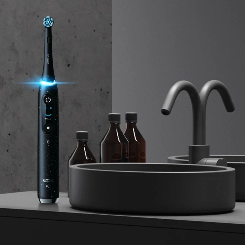 Oral-B iO10 elektromos fogkefe Black Spreckels 1 db