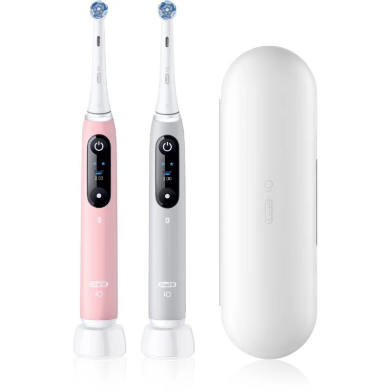 Oral-B iO6 Connected Coach elektromos fogkefe tokkal dupla csomagolás 2 db