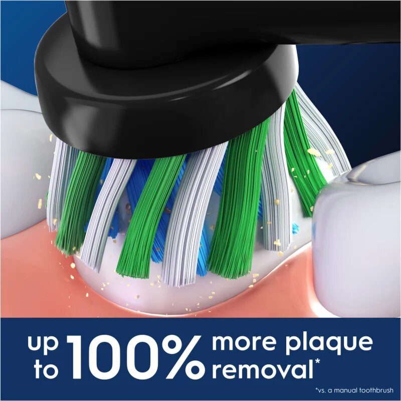 Oral-B PRO Cross Action csere fejek a fogkeféhez Black 4 db
