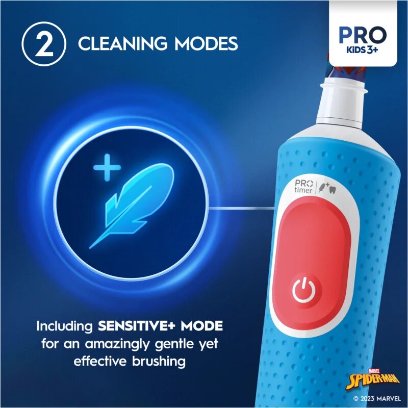 Oral-B PRO Kids 3+ Spiderman II elektromos fogkefe gyermekeknek 1 db