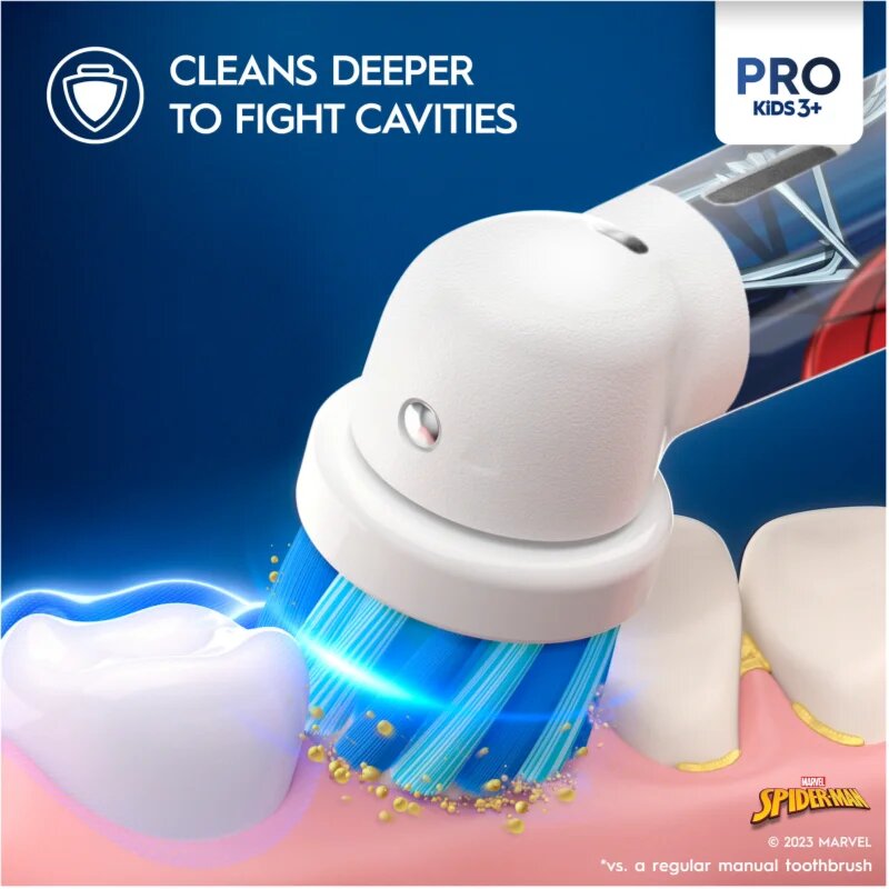 Oral-B PRO Kids 3+ Spiderman II elektromos fogkefe gyermekeknek 1 db