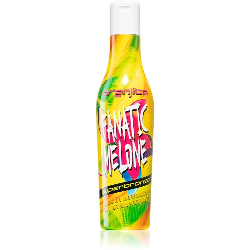 Oranjito Fanatic Melone Superbronzer szolárium tej biokomponensekkel és barnulás gyorsítóval 200 ml