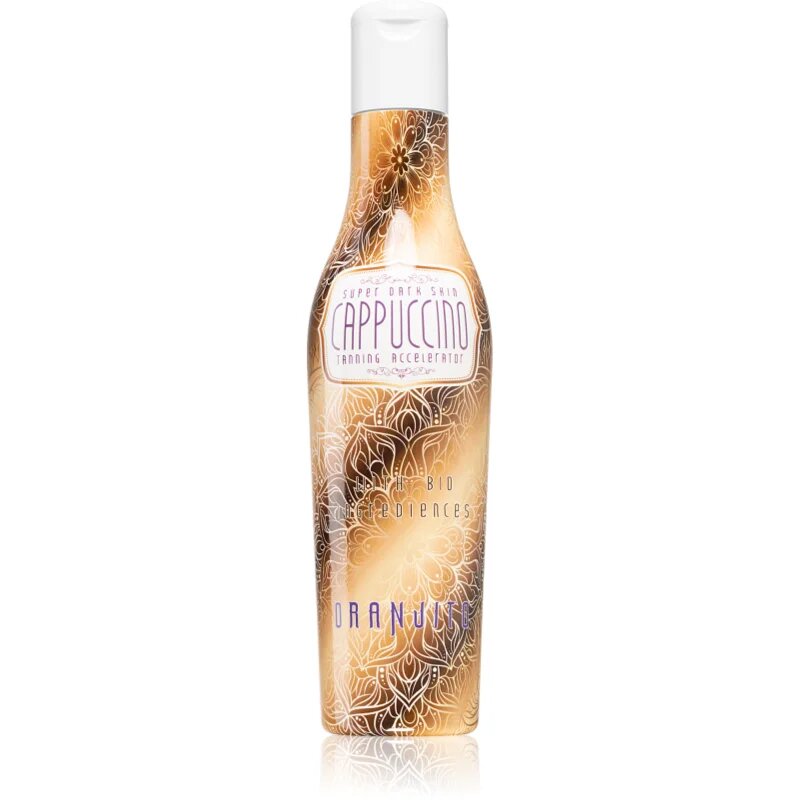 Oranjito Super Dark Skin Cappuccino szolárium tej biokomponensekkel és barnulás gyorsítóval 200 ml