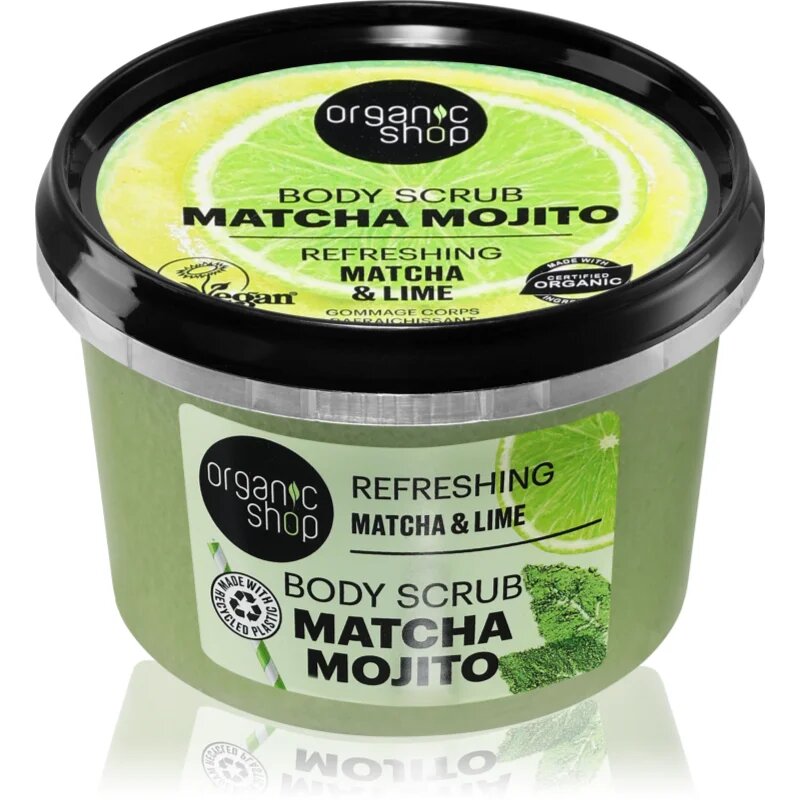 Organic Shop Matcha Mojito frissítő testpeeling 250 ml