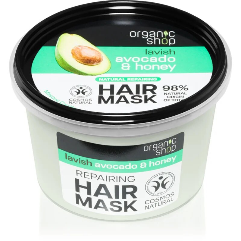 Organic Shop Natural Avocado & Honey regeneráló hajmasz 250 ml