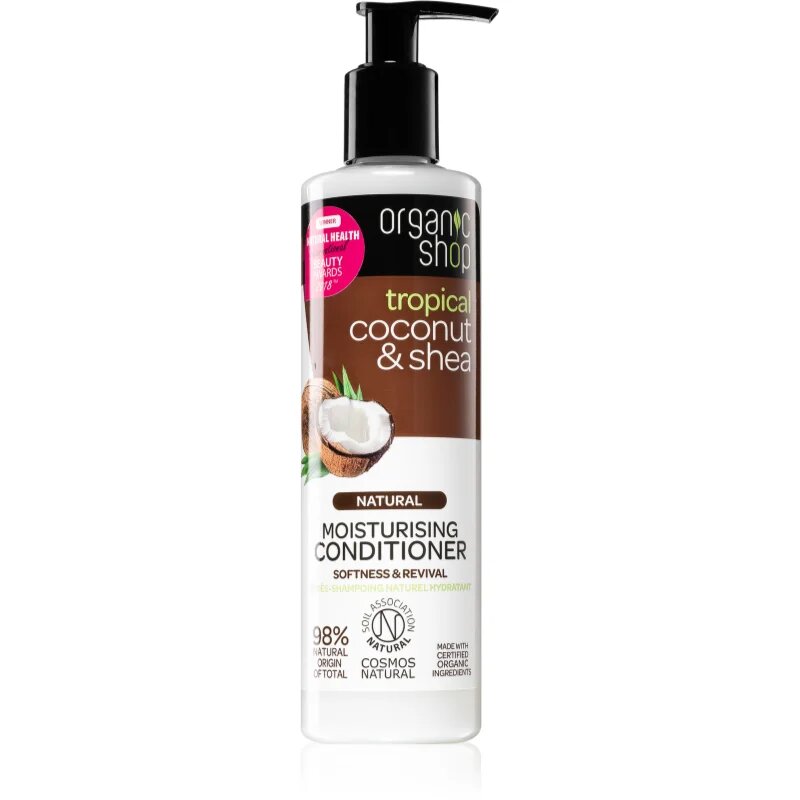 Organic Shop Natural Coconut & Shea hidratáló kondicionáló száraz és sérült hajra 280 ml
