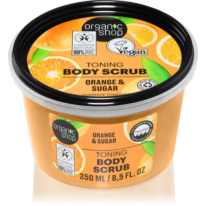 Organic Shop Orange & Sugar tonizáló peeling testre 250 ml