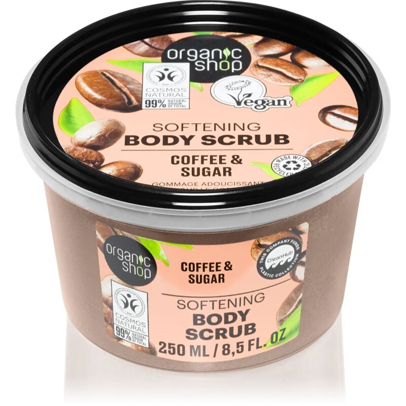 Organic Shop Organic Coffee & Sugar kávé test peeling 250 ml