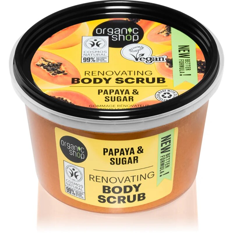 Organic Shop Organic Papaya & Sugar cukros test peeling 250 ml
