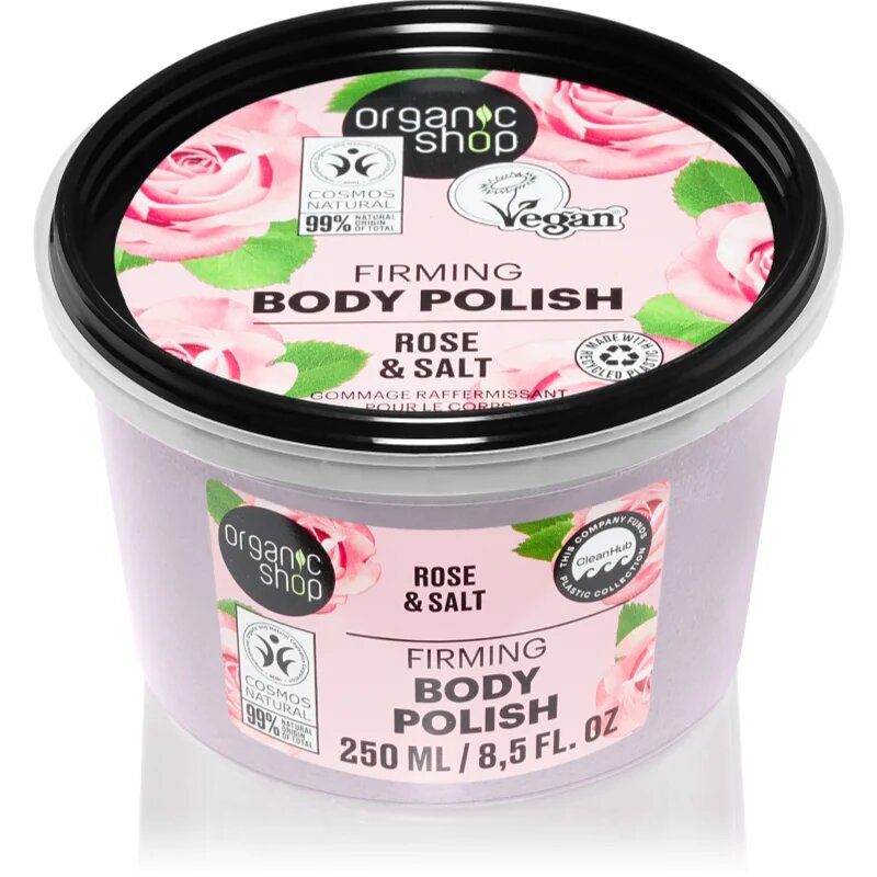 Organic Shop Organic Rose & Salt testpeeling sóval 250 ml